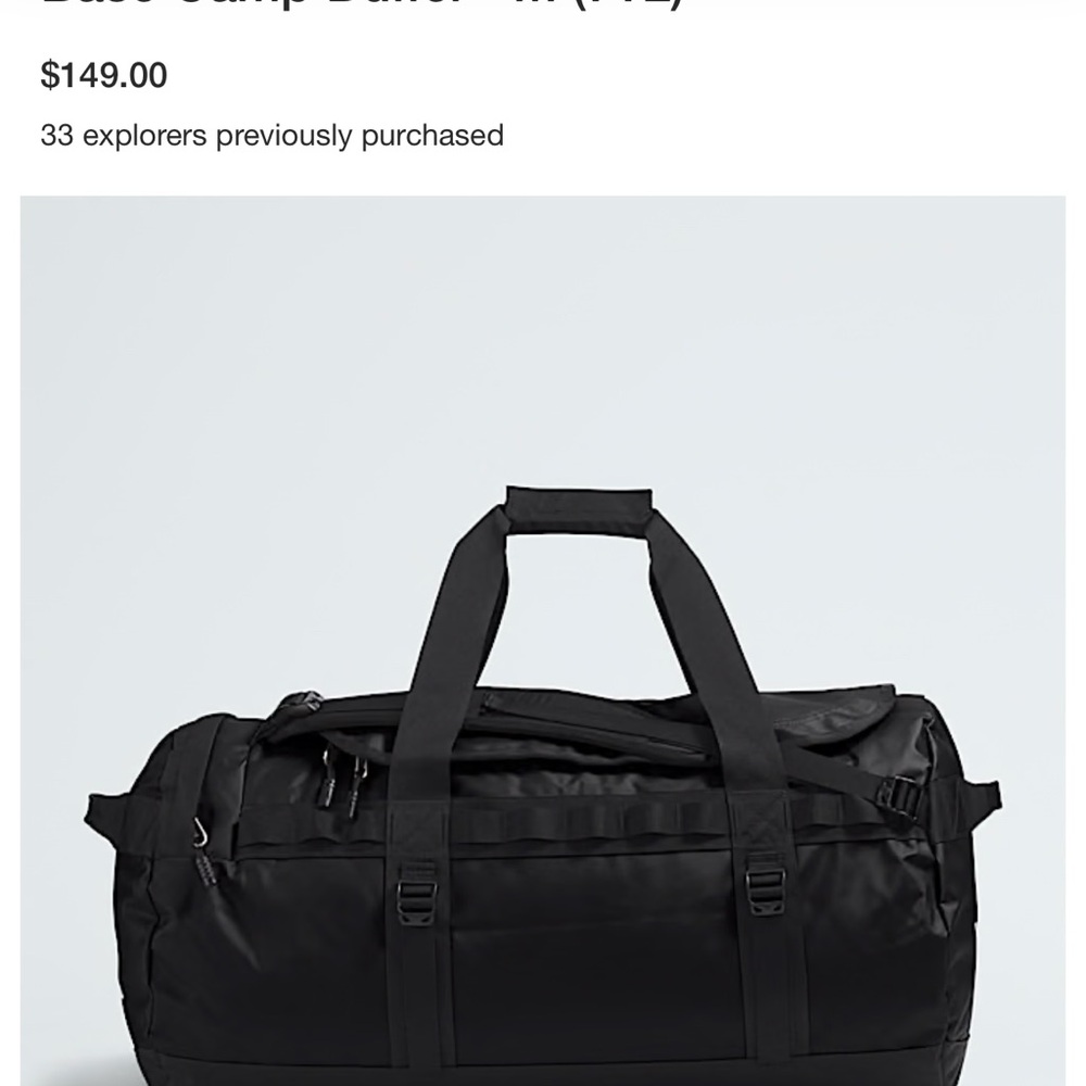 The North Face Base Camp Duffel Bag Weather-Resistant Durable